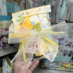 Junk Journal Paper Scrap Pack Kit 100 Pieces Yellow Theme Ephemera Planner Decor