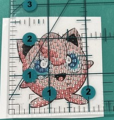 New!! JIGGLYPUFF Pokemon Diamond Art STICKER Scrapbooking Nintendo Decor