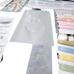 Craft Lot stickers Ribbons Vintage Scrapbooking Card Making Embellishments NEW