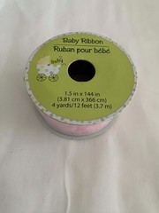 Baby Pink Ribbon ( 1.5 inches wide x 12 feet long ) roll girl art decoratio NEW