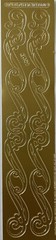 GOLD METALLIC SWIRL BORDER Stickers(2pc)Stampendous•Flourish •Curls•Card Making•
