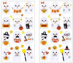 Ghost Party, Halloween, 4×7″, 5 PACKS, scrapbook stickers – Sticko 01526