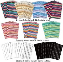 Inspirational Quote Stickers Book for Journaling and Scrapbooking, 60 Sheets …