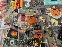 YOU CHOOSE – SOME VERY RARE JOLEE’S SANDYLION SOFT SPOKEN HALLOWEEN STICKERS