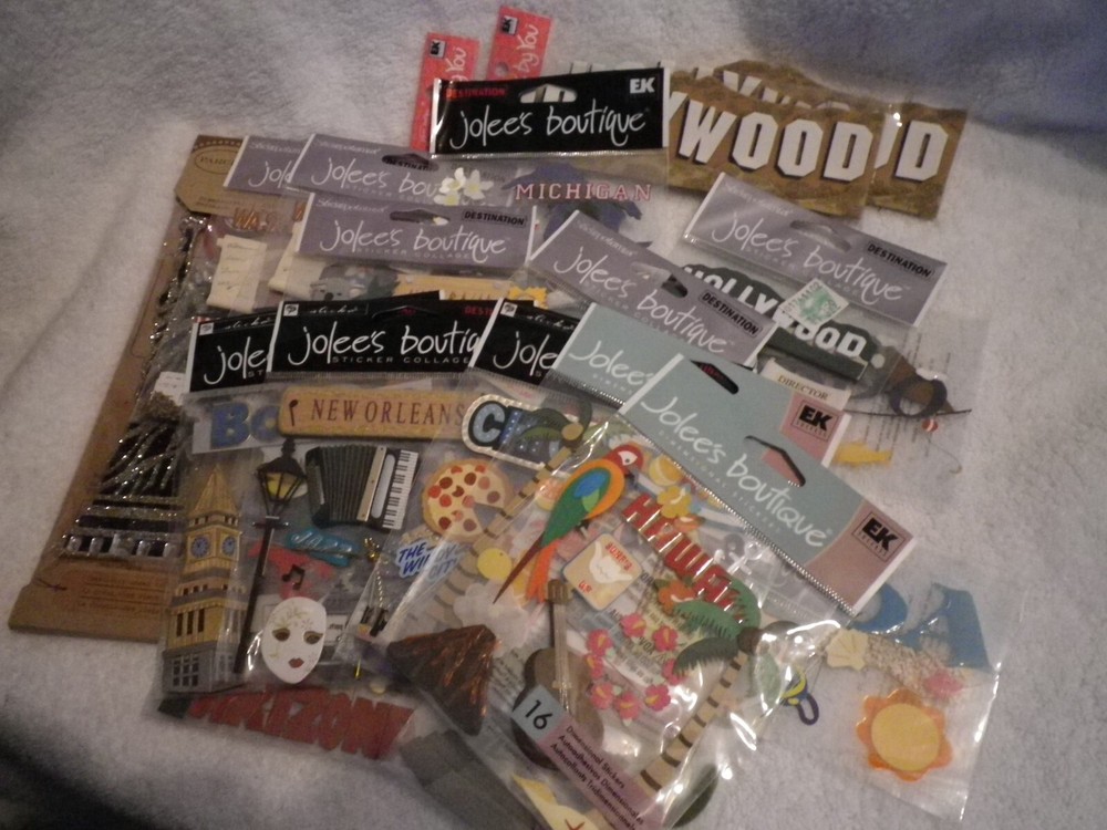 Jolee’s by You states countries scrapbooking embellishments new (choose one)