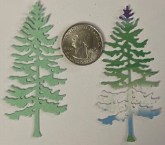 FOREST TREE Die-Cuts(10pc) Pinecone•Yard•Evergreen•Outside•Card Making•Scrapbook