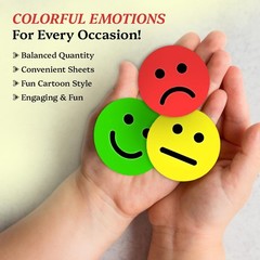 1000 PCS Smiley Face Stickers 1 Inch – Happy, Sad & Mood Emoji Stickers for…