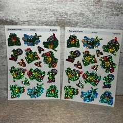 Lot of 2 Vintage 80’ds Trend Fun With Croak, Prismatic Sparkle Frogs 32 Counts