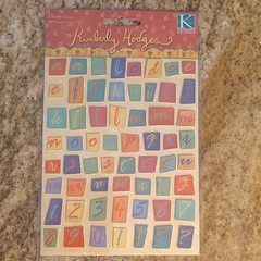 K & Company Clearly Yours Alphabet Numbers & Punctuation Stickers 60pc KS5797
