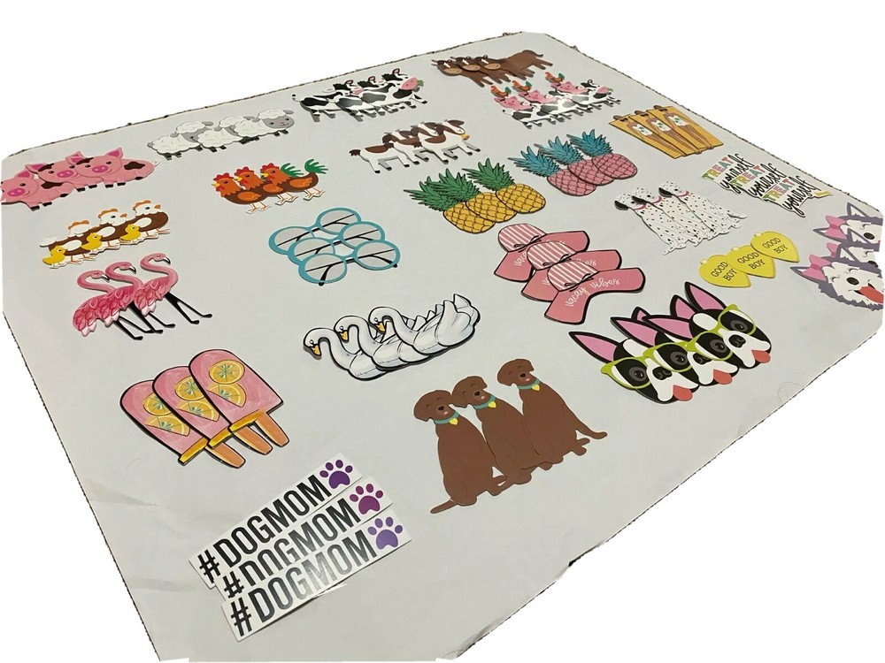 Stickers Farm Animals, Beach,Cute Dogs 4X5″ USA Seller – Free Shipping