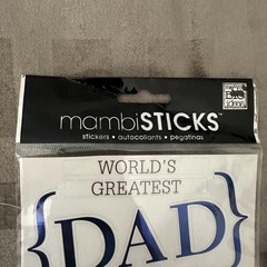 Me & My BIG Ideas MambiSTICKS Dad Dimensional Stickers Father’s Day Blue Words