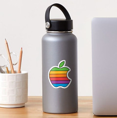 Rainbow Apple – Logo Sticker (Reproduction)
