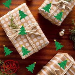 Wuhetyo 500Pcs Christmas Tree Stickers Christmas-tree