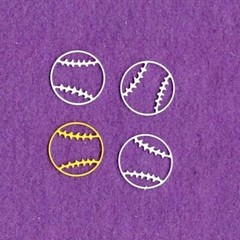 SPORTS BASEBALL die cuts school cards scrapbook