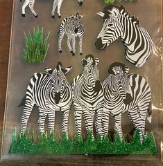 3 Packs SAFARI ANIMAL STICKERS ~ 23pc – NEW Dbl Layer Stickers -Scrapbooking