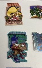 Vintage Looney Tunes USA States Lot of 15 Stickers Unused A&A Global Warner Bros
