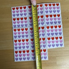 SmileMakers Pink Heart Red Heart Purple Heart Minis Mod 3×2” Tear Off Sets Read