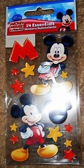 Disney MICKEY MOUSE Ears Disneyland World Stars Stickers Scrapbook Crafts