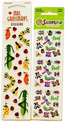 New Lot of 2 Packs Vintage Sandylion & Mrs. Grossman’s Bugs Stickers NIP