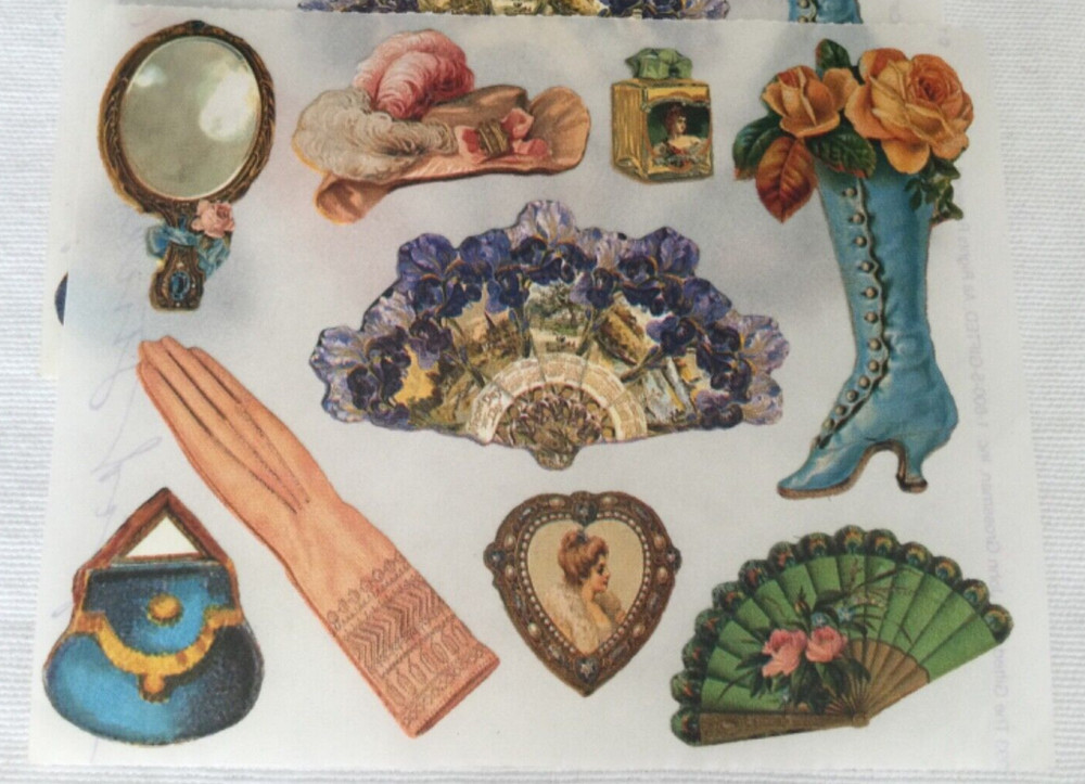 Lot of 5 ~The Gifted Line~John Grossman Sticker Sheet~Victorian FASHION Stickers