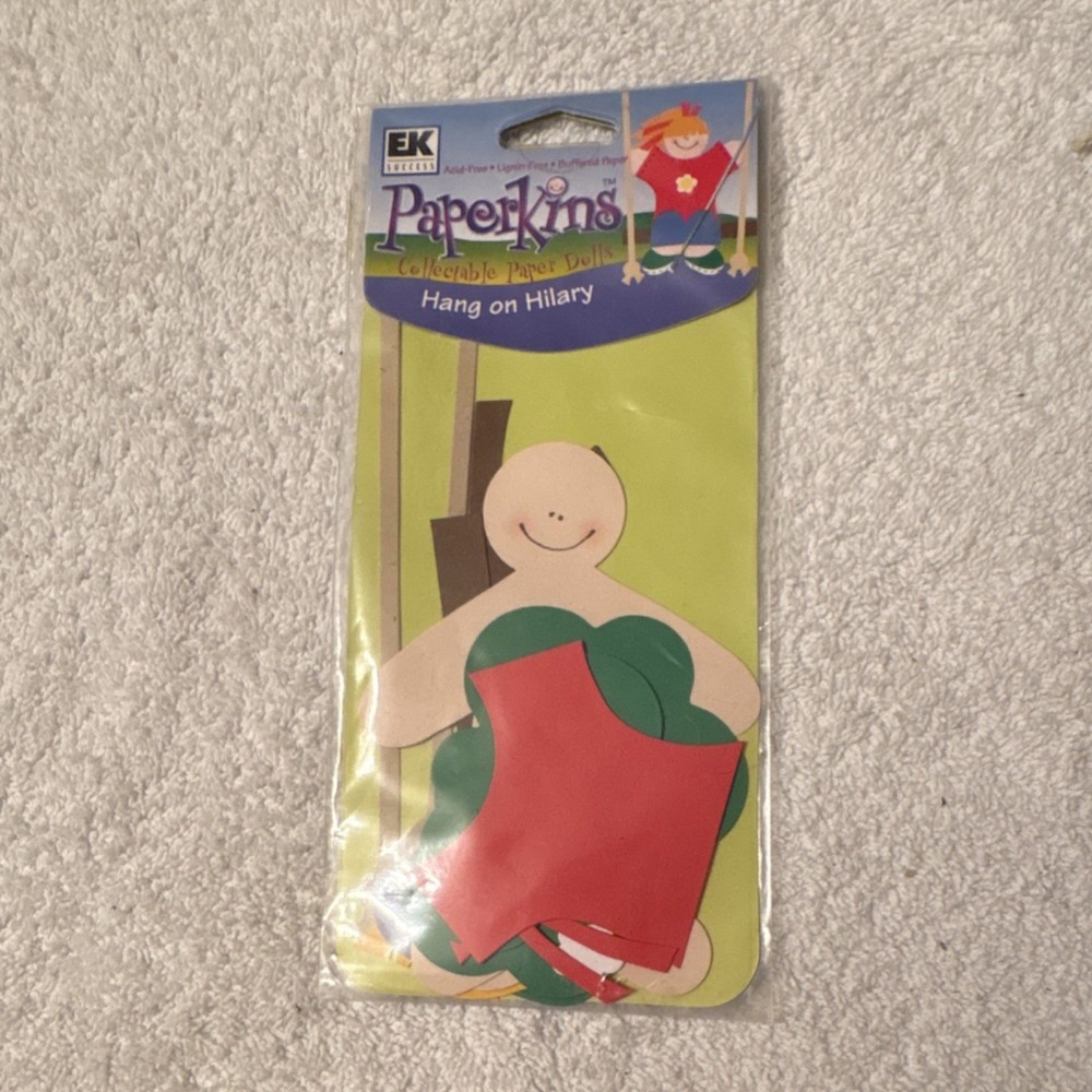 EK Success Paperkins Collectable Paper Dolls Hang on Hilary Multicolor PKC9108