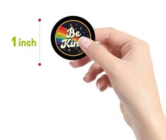 Be Kind Stickers (500Pcs), 8 Graphic Inspirational Quote Aesthetic Decal Roll…