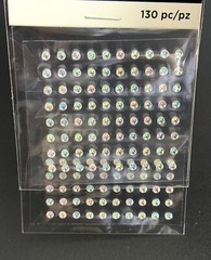 19 Bead Landing Sticky Gems Round Iridescent Stickers Art Craft Products 3mm 4mm