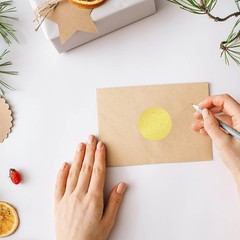 408Pcs Happy Birthday Gold Foil Embossed Stickers 2″ Self Adhesive Envelopes …
