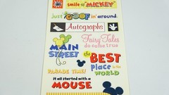 4 SandyLion Disney Phrase Sheet Theme Park DSCB43 Stickers