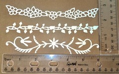 💐FLOWERS EDGE BORDER cardstock paper die cut embellishment