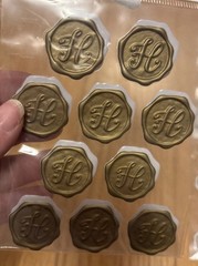 Recollections Monogram Stickers Letters S R E M A H P K B T Junk Journal Lot
