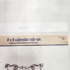 Karen Foster Design 8×8 Calendar Rub-On May Multi-Color Scrapbook Words Phrases