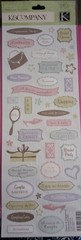 12 Pack Lot Karen Foster Reminisce Stickabilities Dimensional Wedding Stickers