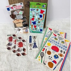 Vintage Scrapbooking Stickers Lot Sports