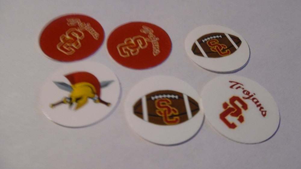 Pre Cut One Inch Bottle Cap Images SC Trojans Free Ship