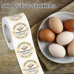 Farm Fresh Egg Stickers – 2 inch Egg Carton Sticker 500pcs, Fresh Eggs Sticke…