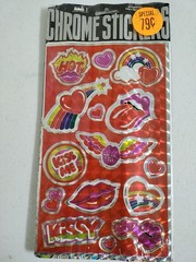 Vintage Stickers,mark 1,chrome Prism,RARE, Kissy,rainbows, Love, CS45,1 Sht,,AG2