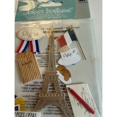 Set of 2 Ek Success Jolee’s Botique Paris Dimensional Stickers New in Package!