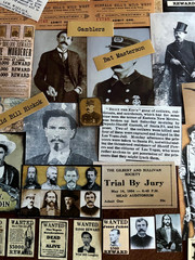 #780 – RARE WILD WEST GUNFIGHTER GAMBLER LAWMEN OUTLAW JUNK JOURNAL KIT 100+ PCS