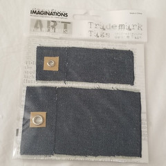NEW Lot 4 Pkgs Tags Jenni Bowlin Sticko Paper Bliss Blue Brown Scrapbook Cards-G