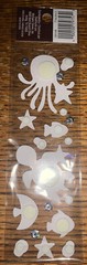 Recollections Turtle Octopus Star Fish Sea Shells & Creatures Scrapbook Stickers