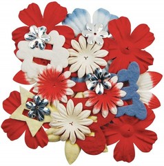 Colorstories Potpourri Embellishments, RED scrapbook – Blue Hills Studio 110