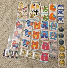 Lot 35 Vintage Illuminations Stickers 1979 81 83 84 Fantasies Teddies Frog NOS