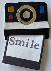 POLAROID CAMERA & PHOTO “PRE-MADE” Die-Cut Embellishment (2pc)Picture •Instant•