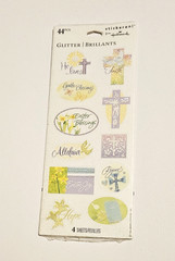 Hallmark Stickeroni Lot of 1 Pack ~Glitter Brillants Easter~44 Stickers 4 Sheets