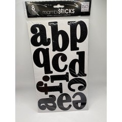 me & my BIG ideas mambiSTICKS Black Glitter Alphabet Stickers 8 Sheets STL-14