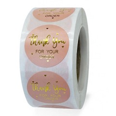 We Love Referrals(Kraft)/ Thank You for Your Order Stickers 500/Roll, Free Ship