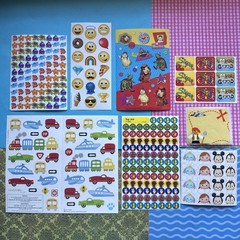 Vintage 80s 90s Y2K Sticker Partials & Singles Various Brands Years As Is Lot C