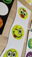 Vintage Assorted Smiley Face Stickers Nostalgic Highlights Wal-Mart Hallmark AGC