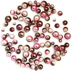 Neopolitan Pearlz Round Embellishments Assortment